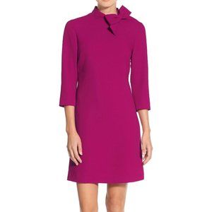 Eliza J Fuchsia Bow Neck Dress 12